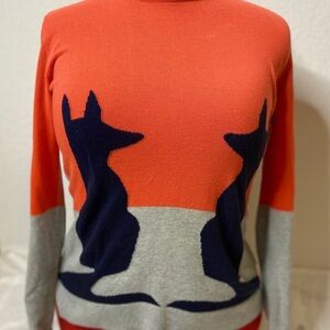 Symmetrical Fox Profile Sweater